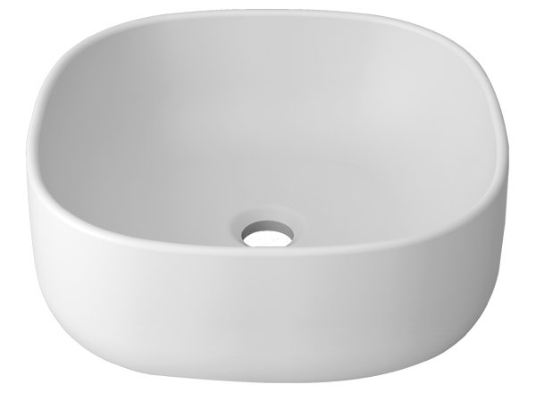  Solid Surface Wastafels Unique B604 - 40x40 ON TOP